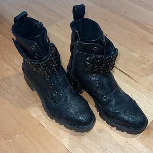 Karl Lagerfeld combat boot